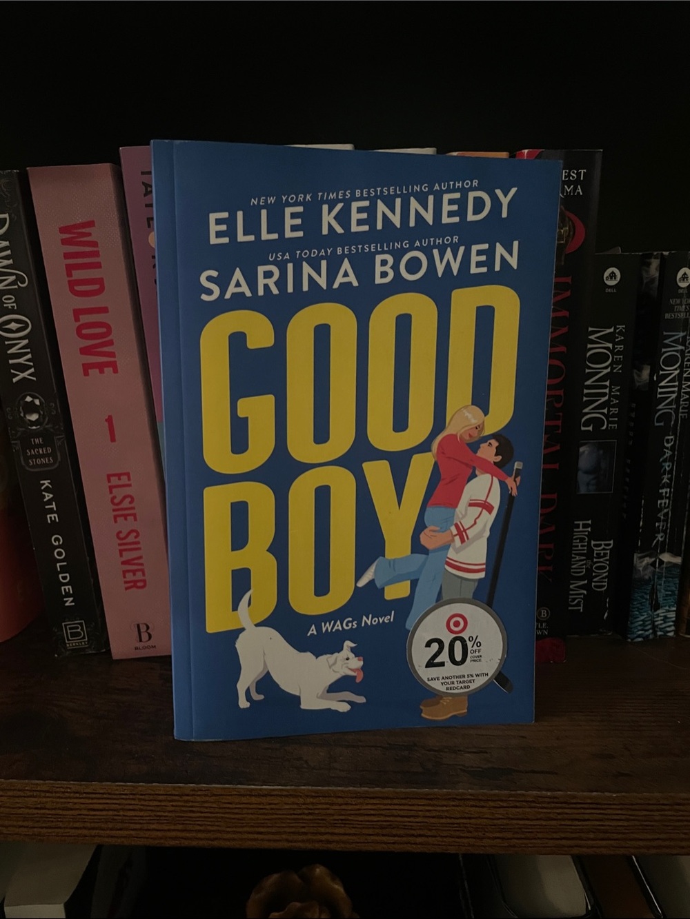 Good Boy by Elle Kennedy & Sarina Bowen — Blue Paperback Novel